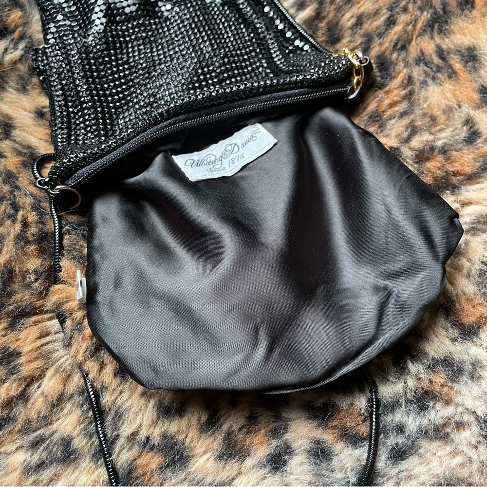 Black Metal Mesh Whiting and Davis Mini Bag - Picture 7 of 8